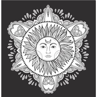 Black coloriage - Astro Mandalas