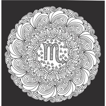 Black coloriage - Astro Mandalas