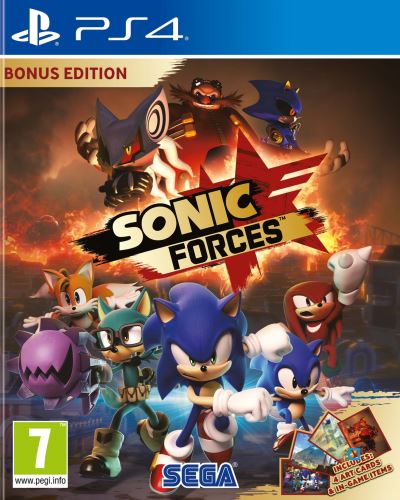 Pochette avant du jeu Sonic Forces Edition Bonus PS4
