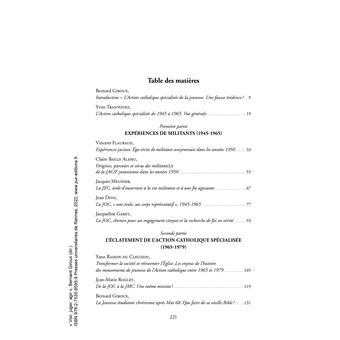 Voir, juger, agir
