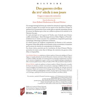 Des guerres civiles du XVIe siècle à nos jours