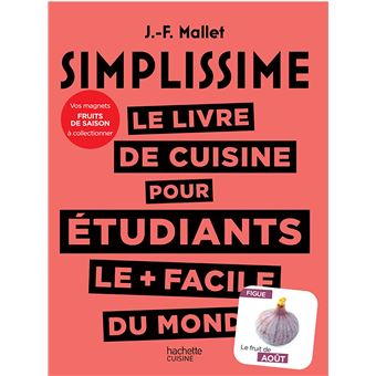 SIMPLISSIME Le livre de cuisine pour les étudiants avec magnet