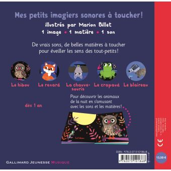 Livre sonore et tactile Mes petits animaux GALLIMARD JEUNESSE