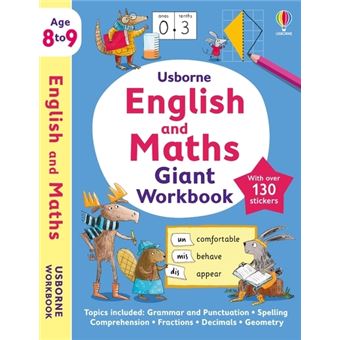 Usborne English and Maths Giant Workbook 8-9