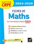 Hatier CRPE -  Fiches de Maths - Epreuve écrite 2024/2025