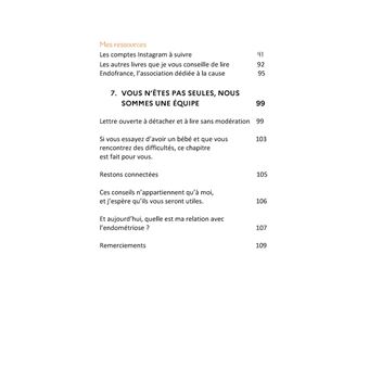 L'endométriose dans mon intimité.