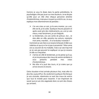 L'endométriose dans mon intimité.