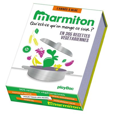 Calendrier 365 recettes marmiton special vegetariens