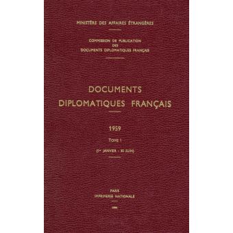 Documents diplomatiques français