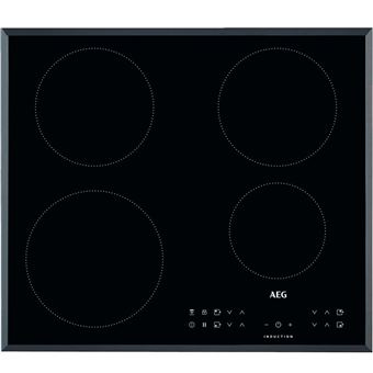 AEG IKB64301FB - Table de cuisson à induction - 4 plaques de cuisson - Niche - largeur : 56 cm - profondeur : 49 cm - avec cadre biseauté - noir - 1