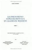 Les Phénomènes suprasegmentaux en allemand moderne