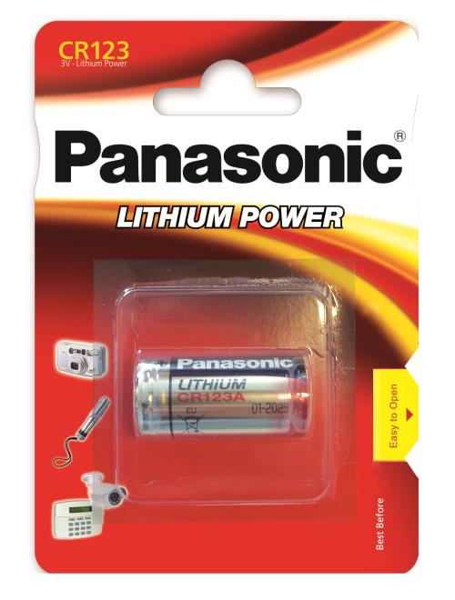 Pack 10 Piles CR123 Lithium PANASONIC 3V