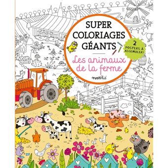 Super coloriages géants Les animaux de la ferme