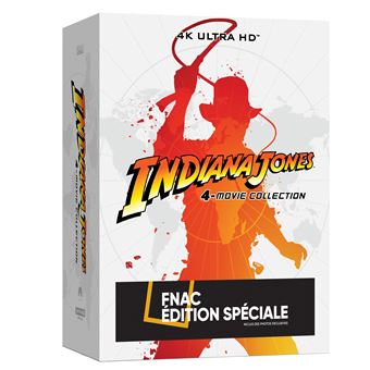 Coffret Indiana Jones 4 Films Edition Spéciale Fnac Limitée Steelbook Combo  Blu-ray 4K Ultra HD Blu-ray - Blu-ray 4K - Achat & prix