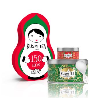 Coffret Kusmi Tea Doll Les Verts Thé Vert à la menthe Nanah 125 g