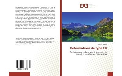 Deformations de type cb - feuilletages de codimension 1, str