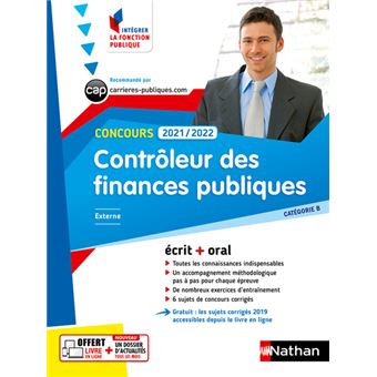 Controleur Des Finances Publiques 2021 2022 Cat B Integrer La Fonction Publique N 7 2020 Tome 7 Broche Collectif Achat Livre Fnac