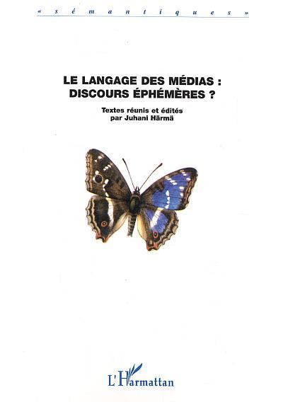 Le langage des médias - J. Harma - broché