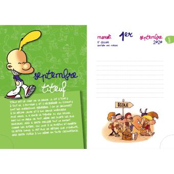 Agenda Titeuf 2020-2021