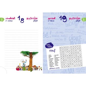 Agenda Titeuf 2020-2021