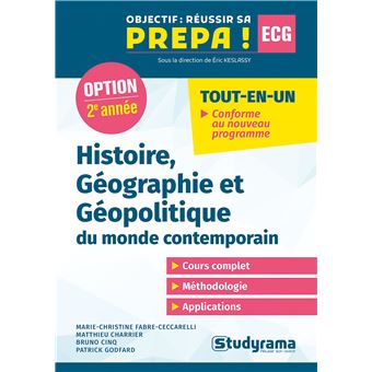 Histoire, géographie et géopolitique du monde contemporain, 2e année