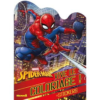 marvel spider man vive le coloriage stickers dernier livre de collectif precommande date sortie fnac pages clipart automne et gratuites