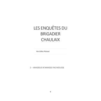 Les enquêtes du brigadier Chaulaix