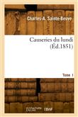 Causeries du lundi. Tome  I