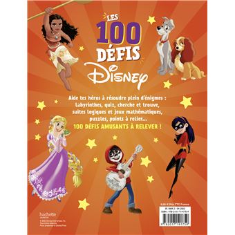 DISNEY - Les 100 défis - Des jeux et activités pour les 6-8 ans