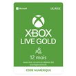 Code de téléchargement Xbox Live Gold : 12 mois d'abonnement