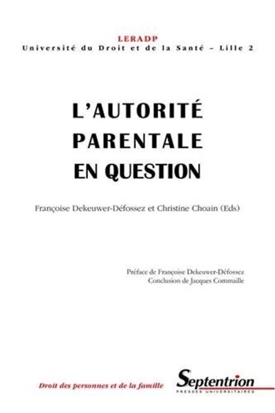 L''autorité parentale en question