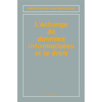 Echange de donnees informatisees et le droit