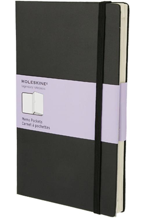 Carnet À Pochettes - Grand Format - Couverture Rigide Noire