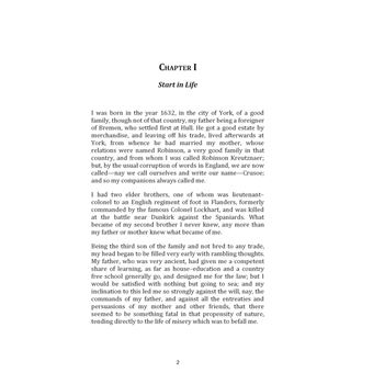 Robinson Crusoe (Original unabridged 1719 version)