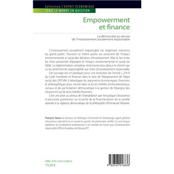 Empowerment et finance