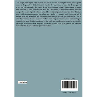 Cours de science sociale