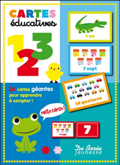 Chiffres cartes educatives