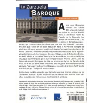 La zarzuela baroque