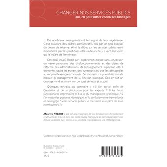 Changer nos services publics