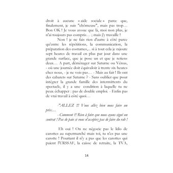 Une intermittente sur le divan