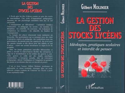La gestion des stocks lyceens ideologies pratiques scolaires