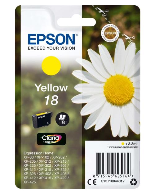 Cartouche d'encre Epson Paquerette jaune