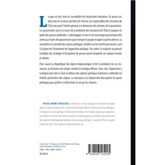 Kleptocratie et mensonges en politique au Congo-Kinshasa