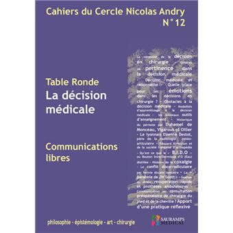 Cahiers du cercle nicolas andry