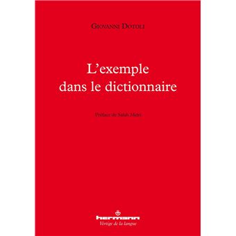 L'exemple dans le dictionnaire
