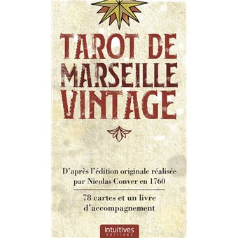 Ancien tarot de Marseille coffret luxe or - Au Tapis Vert