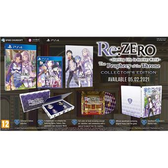 Re:ZERO Starting Life in Another World The Prophecy of the Throne Collector's Edition PS4