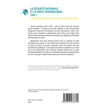 La sécurité nationale et le droit international