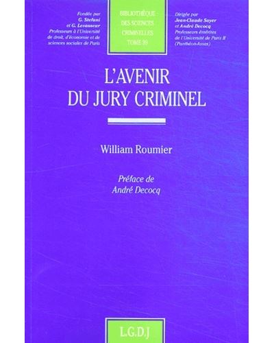 L'avenir du jury criminel