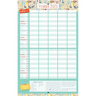Calendrier 2023 Colonne Organiseur Mémoniak Kifékoi, Calendrier Mensuel En Colonnes (Sept. 2022-  Déc. 2023) - Dernier Livre De Editions 365 - Précommande & Date De Sortie |  Fnac